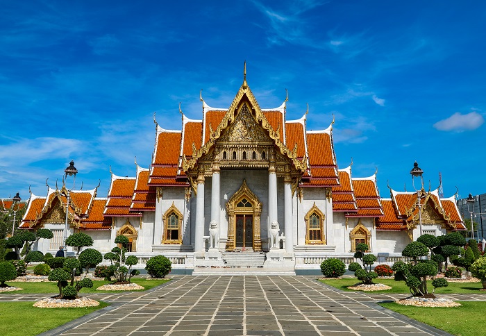 Tham quan chùa Wat Benchamabophit Bangkok