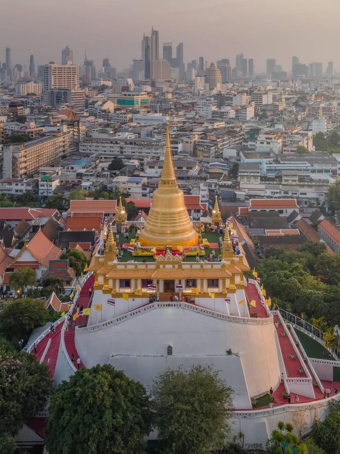Khám phá chùa Wat Saket Bangkok