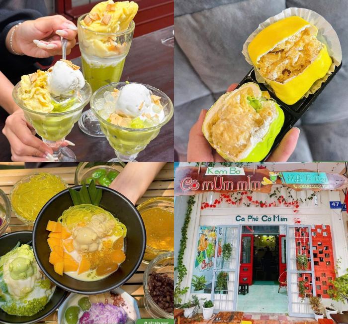 quán chè ngon ở Vũng Tàu Kem bơ Cô Mũm Mĩm 