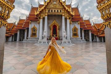 Chùa Wat Benchamabophit - Tuyệt tác kiến trúc cẩm thạch giữa lòng Bangkok