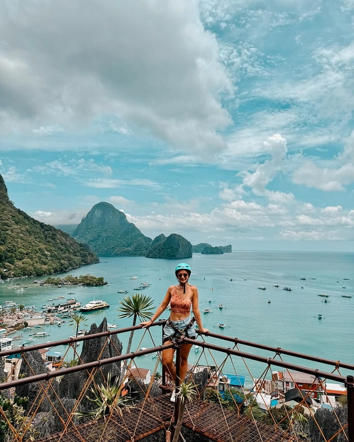 Vách đá Taraw là điểm tham quan nổi bật khi du lịch El Nido Philippines