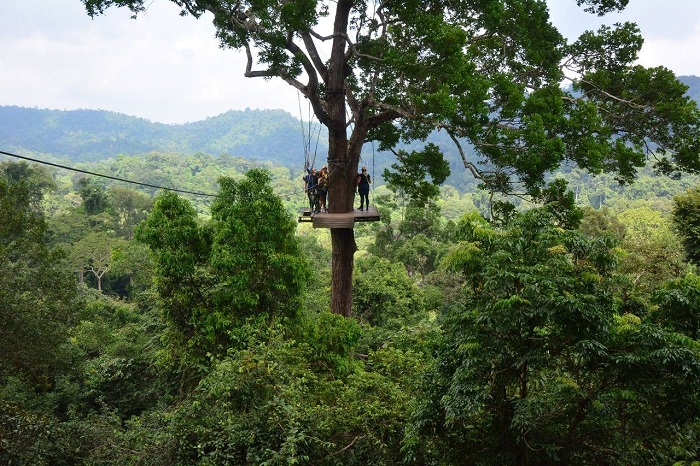 Đường chạy zip line dài nhất ở Chiang Mai Thái Lan