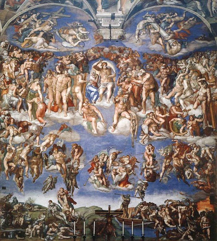 Bức họa đẹp mắt trên mái vòm nhà nguyện Sistine