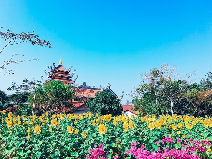 The scenery of Hoa Khai pagoda in Dak Nong 