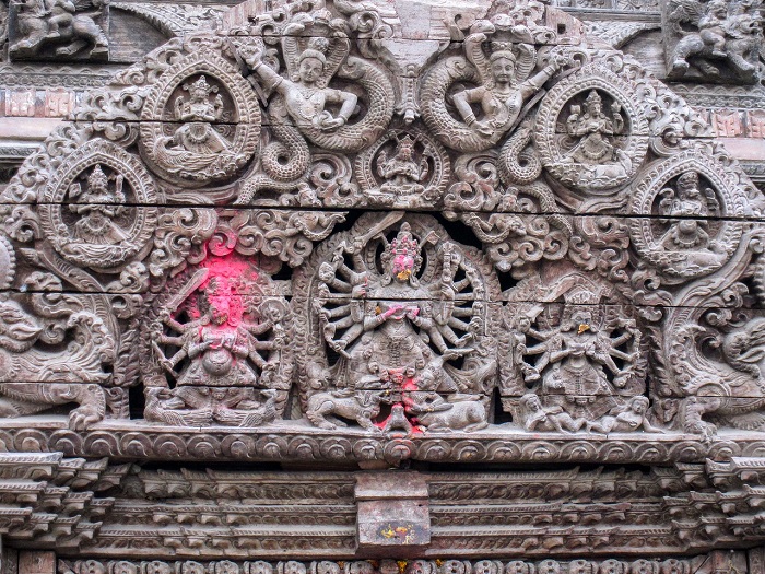 Một công trình khiến trúc ở Kumari Ghar - Hướng dẫn du lịch Kathmandu