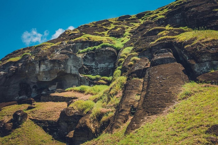 Mỏ đá Rano Raraku - Tham quan Đảo Phục Sinh