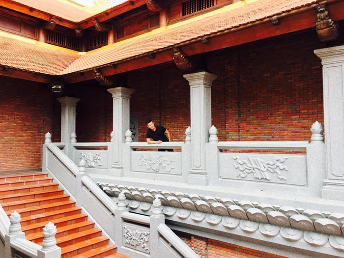 Visiting Truc Lam Zen Monastery in Hau Giang - Stone canopies