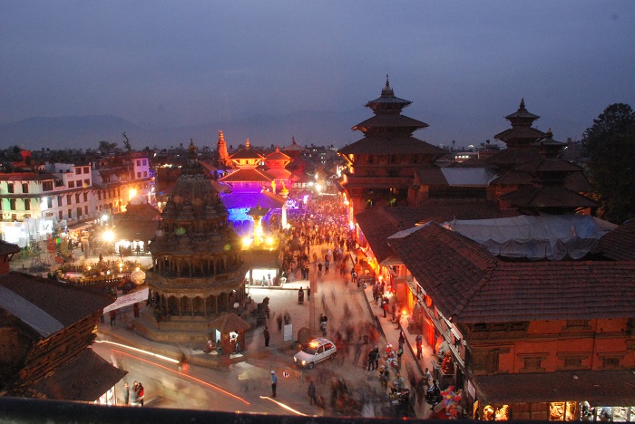 Quảng trường Kathmandu Durbar về đêm - Hướng dẫn du lịch Kathmandu