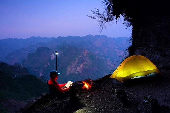 White cliff is a super beautiful camping site in Ha Giang