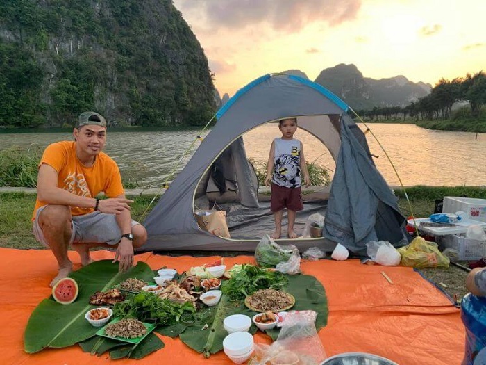 địa điểm cắm trại ở Ninh Bình - bãi Đỗi