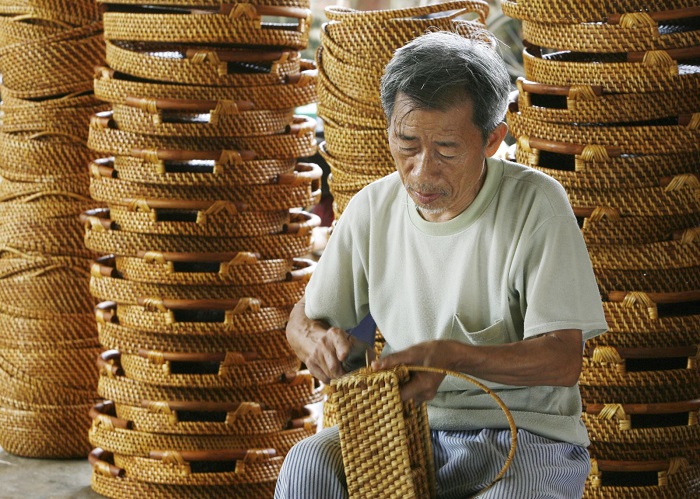 làng nghề truyền thống ở Bình Dương - làng nghề mây tre đan