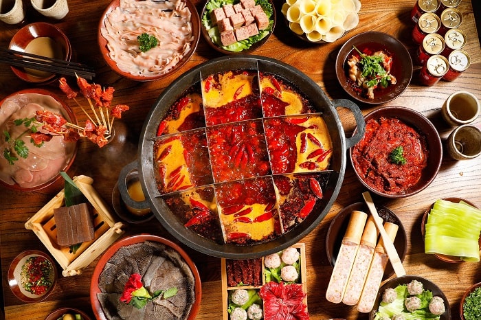 Lẩu cay Trùng Khánh - một trong những món ngon ở Trùng Khánh nổi tiếng nhất 