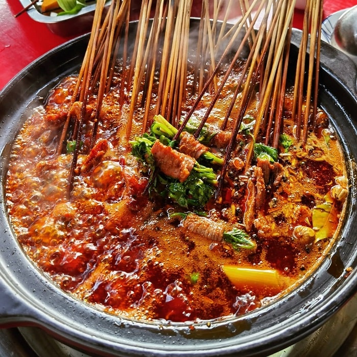 . Lẩu Xiên (Chuan chuan xiang) - món ngon Trùng Khánh phổ biến