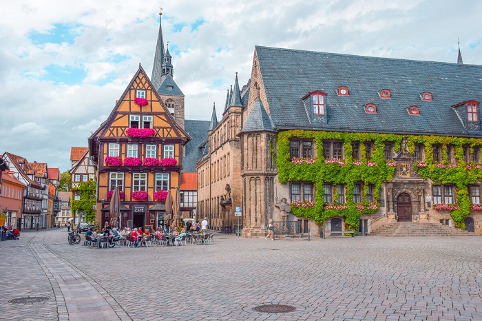 Du lịch Quedlinburg- Tòa thị chính trong khu phố cổ 