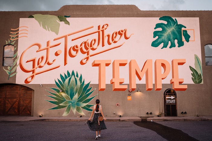 Chụp ảnh với tranh tường và nghệ thuật công cộng - du lịch thành phố Tempe