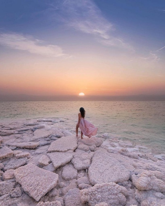 Ngắm mặt trời lặn ở Biển Chết - kinh nghiệm du lịch Jordan