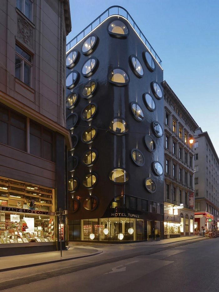 Khách sạn Topazz - công trình kiến trúc đương đại ở Vienna