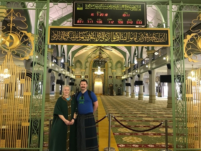 Check in nhà thờ Hồi giáo Sultan Singapore
