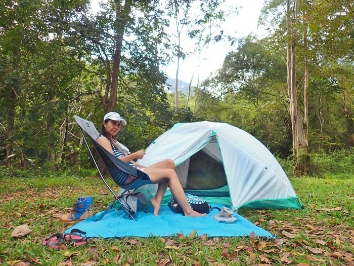 Cắm trại là trải nghiệm thú vị ở thác Thi Lo Su
