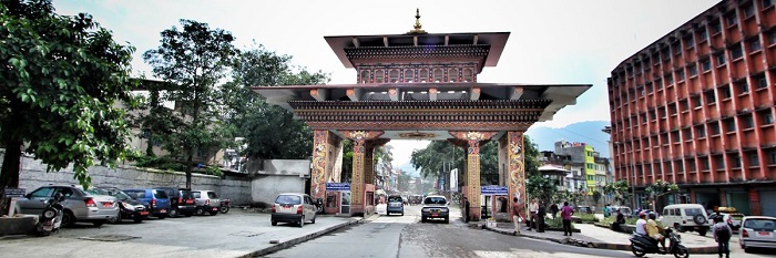 Cổng Bhutan là địa danh du lịch ấn tượng ở thị trấn Phuntsholing Bhutan