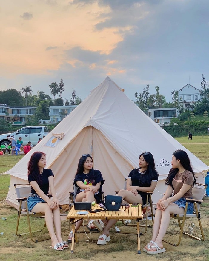 địa điểm cắm trại ở Hoà Bình - hồ Đồng Chanh