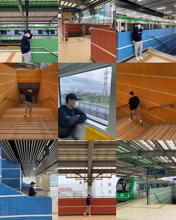 địa điểm chụp ảnh ở Hà Nội - ga tàu Cát Linh 