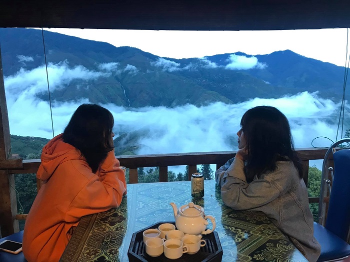 Homestay Tà Xùa Hills có view đẹp để săn mây