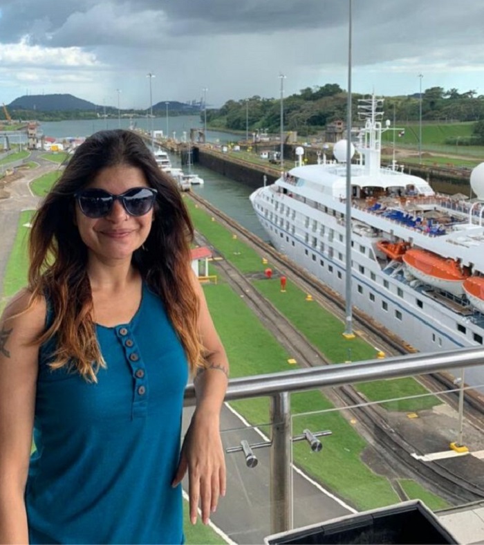 Check in ở kênh đào Panama 