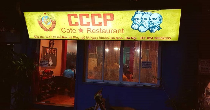 nhà hàng nước ngoài tại Hà Nội - CCCP Restaurant & Cafe