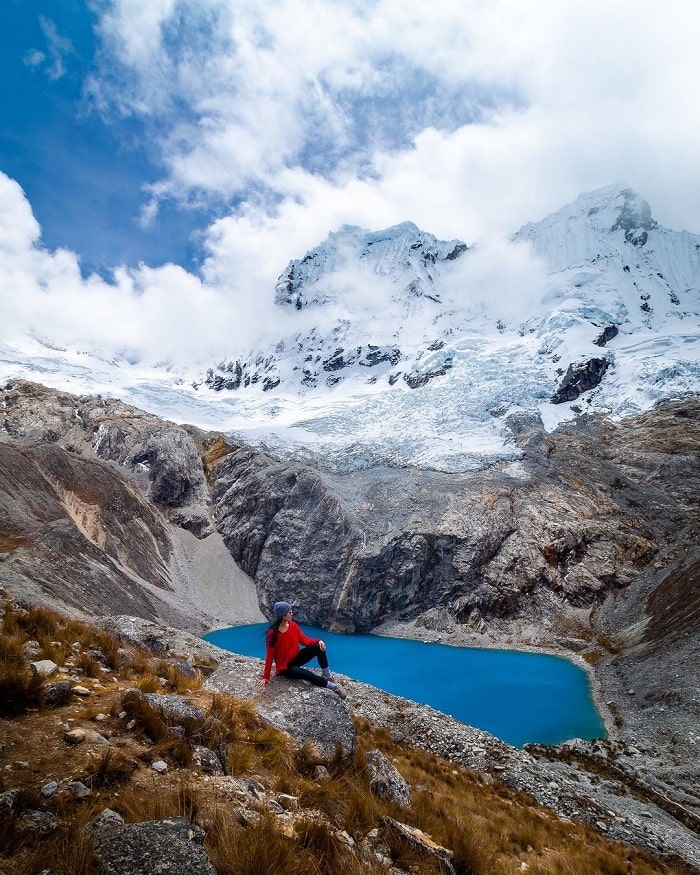 Hồ nước Laguna 69 là điểm tham quan ở dãy núi Cordillera Blanca Peru