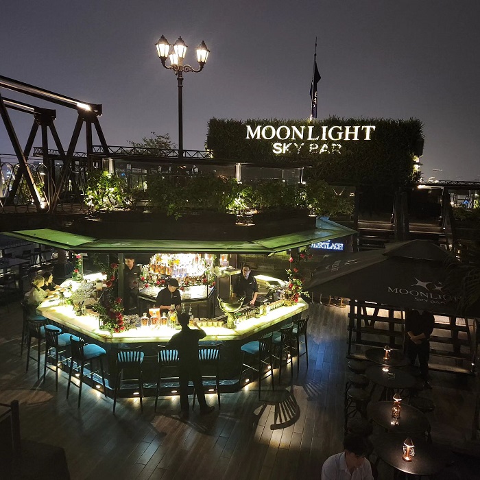 quán bar sân thượng ở Hà Nội - Moonlight Sky Bar