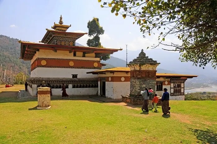 Kiến trúc của tu viện Chimi Lhakhang Bhutan