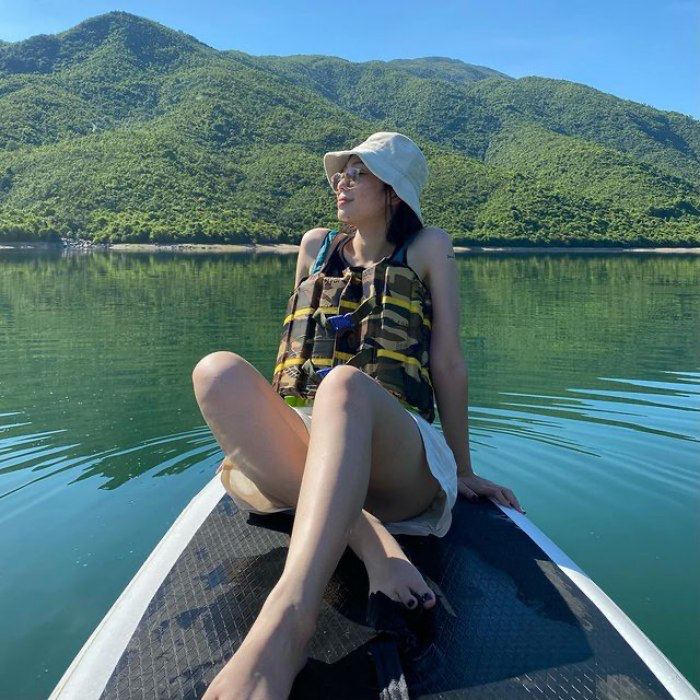hồ Long mỹ điểm chèo sup ở Quy Nhơn
