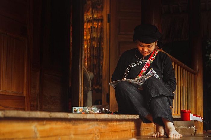 Thái Hải là bản làng đẹp của người Tày nổi tiếng với nghề dệt vải truyền thống