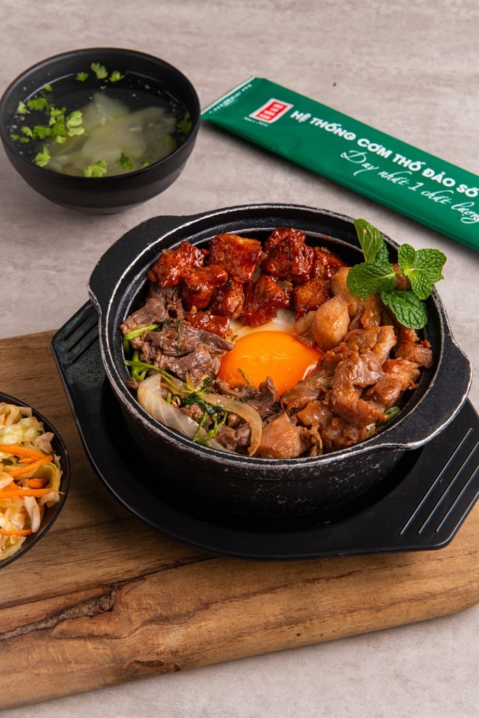 quán cơm thố ngon Hà Nội - Cơm thố Bách Khoa