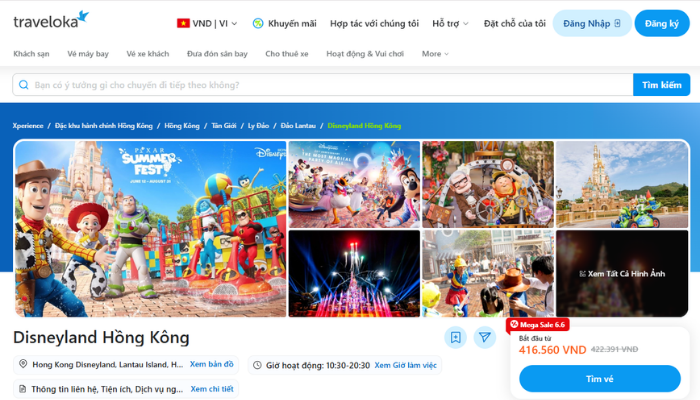 Đặt vé du lịch và vui chơi tiết kiệm cùng Traveloka
