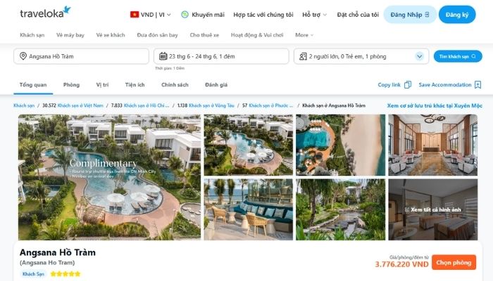 Đặt phòng nghỉ dưỡng tại Vũng Tàu dễ dàng cùng Traveloka