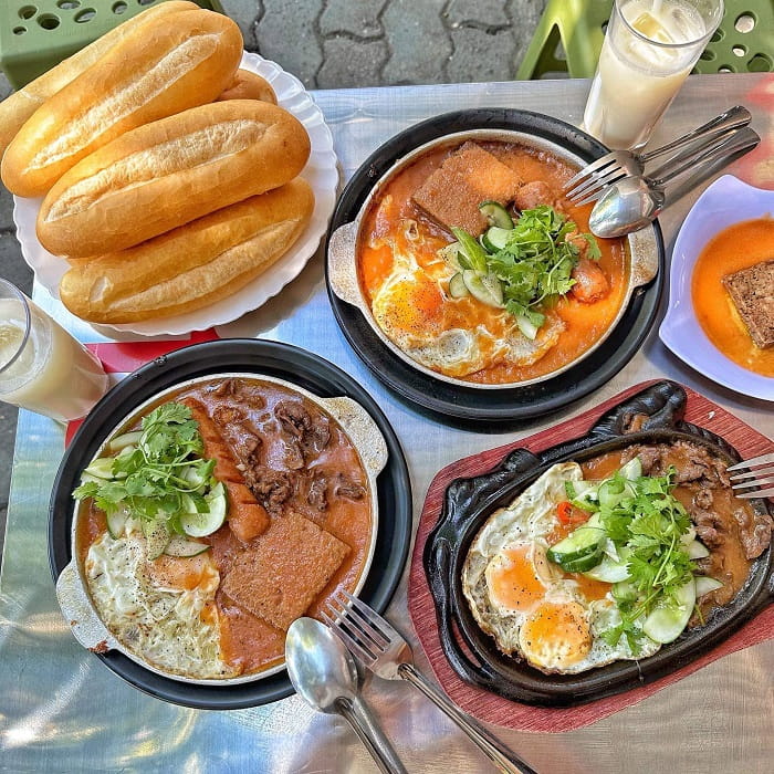 Bánh mì chảo & Bò né - 290 Hà Huy Tập là quán ăn sáng ngon ở Vinh nhất định phải thử