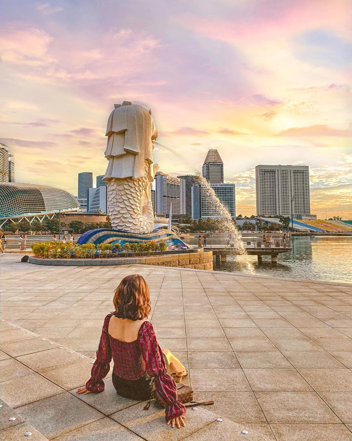 Khám phá công viên Merlion tại Singapore