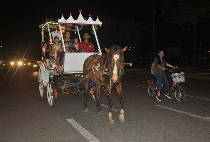 Ride a horse to explore the city - The night entertainment venue in Quy Nhon