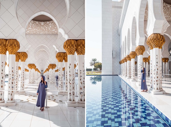 Thánh đường Hồi giáo lớn Sheikh Zayed - Kinh nghiệm du lịch Abu Dhabi