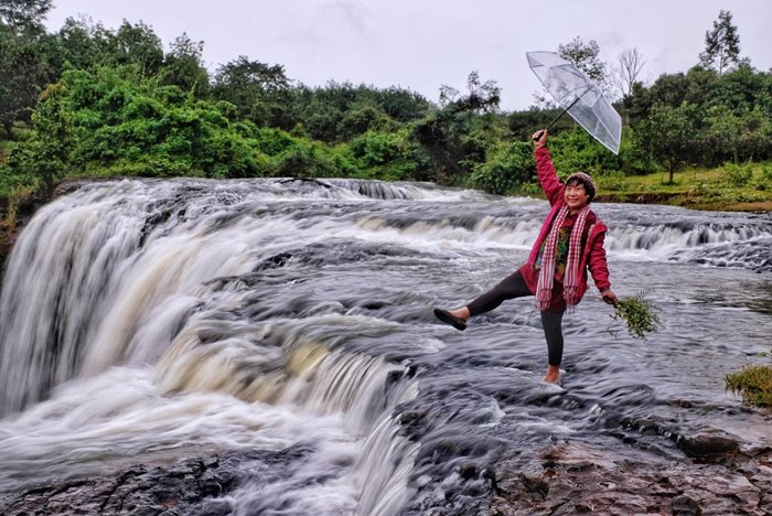 Chu Pah travel experience to visit Princess Waterfall