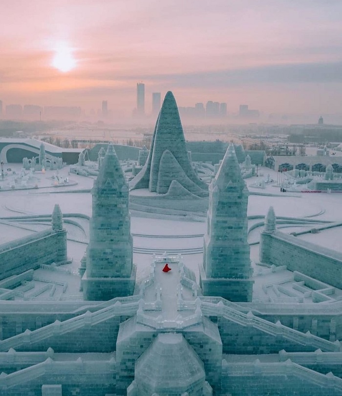 Mùa đông là lúc diễn ra lễ hội băng lớn nhất thế giới - Du lịch Cáp Nhĩ Tân