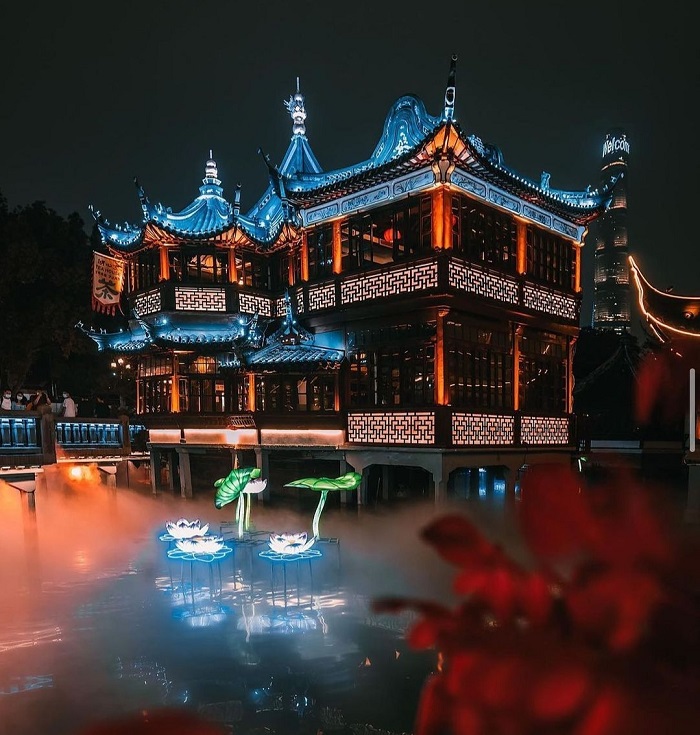 Vẻ đẹp của Yu Garden Phố cổ Thượng Hải lúc về đêm
