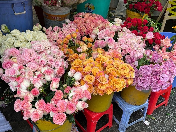 Ho Thi Ky is a famous wholesale flower market in Saigon