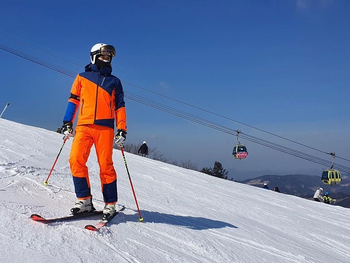 du lịch Hàn Quốc 2022 - trượt tuyết