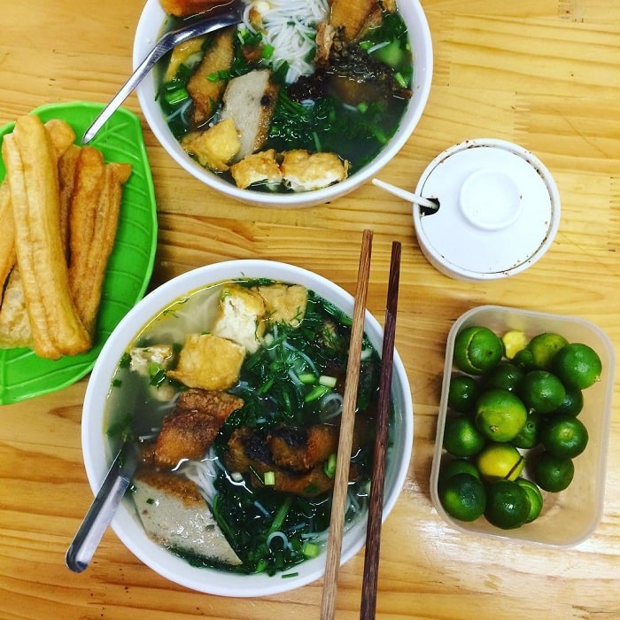 quán ăn ngon quận Thanh Xuân - bún cá Thanh Loan