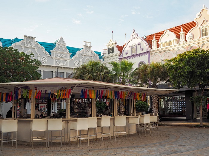 Trung tâm thành phố Oranjestad Aruba - trải nghiệm du lịch đảo Aruba