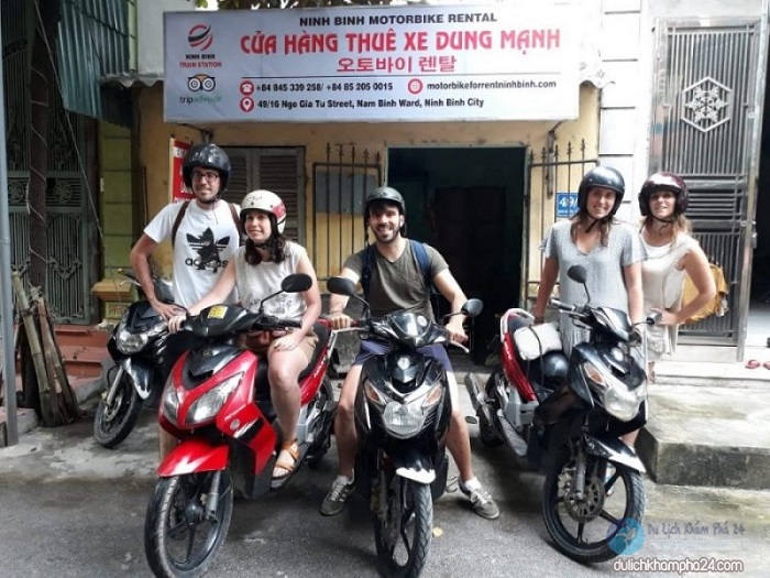 thuê xe máy ở Ninh Bình - cửa hàng Dung Mạnh