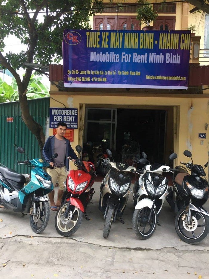 thuê xe máy ở Ninh Bình - cửa hàng Khánh Chi